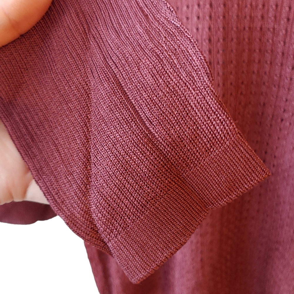 Free People H20 Crew Pullover in Raw Garnet Size Large - Picture 5 of 10